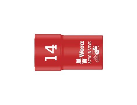 Wera - 8790 B VDE Końcówka wymienna klucza nasadowego Zyklop, izolowana, 3/8' - 05004958001