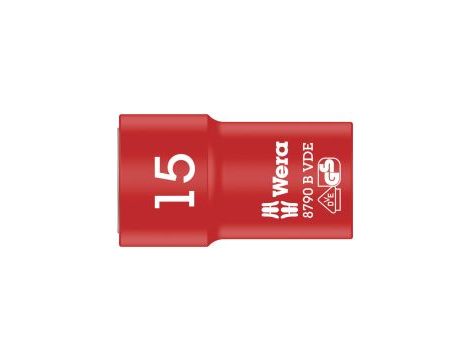 Wera - 8790 B VDE Końcówka wymienna klucza nasadowego Zyklop, izolowana, 3/8' - 05004959001