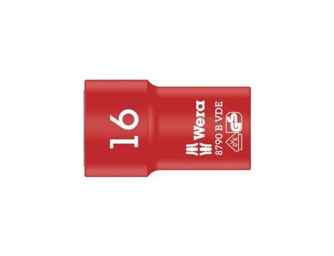 Wera - 8790 B VDE Końcówka wymienna klucza nasadowego Zyklop, izolowana, 3/8' - 05004960001