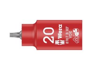 Wera - 8767 B VDE HF TORX® Klucz nasadowy wymienna Zyklop 3/8' TORX®, izolowana, z funkcją przytrzymywania - 05004920001