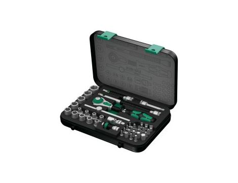 Wera - 8100 SA 2 Grzechotka Zyklop Speed 1/4' w zestawie metrycznym, 42 części - 05003533001