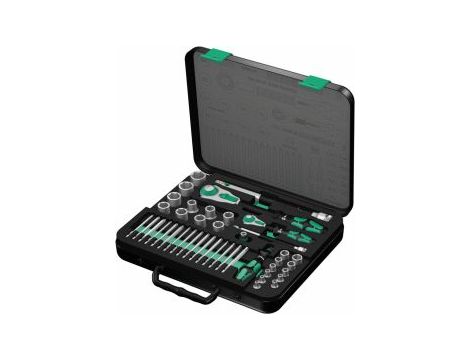 Wera - 8100 SA/SC 2 Grzechotka Zyklop Speed 1/4' i 1/2' w zestawie metrycznym, 43 części - 05160785001