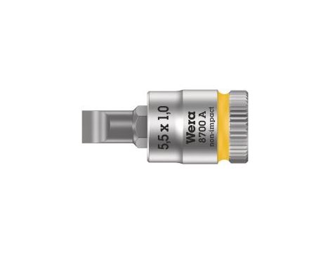 Wera - 8700 A FL Klucz nasadowy Zyklop 1/4' o wkrętów z rowkiem - 05003321001