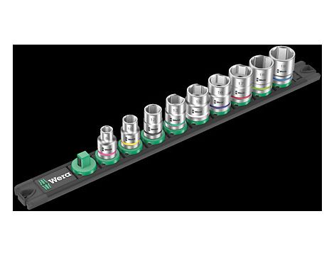 Wera - Listwa magnetyczna B 4 na zestaw kluczy nasadowych Zyklop 3/8', 9 części - 05005430001