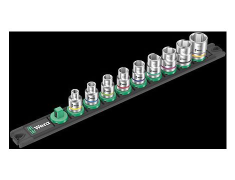 Wera - Listwa magnetyczna B Imperial 1 na zestaw kluczy nasadowych Zyklop 3/8', calowych, 9 części - 05005450001
