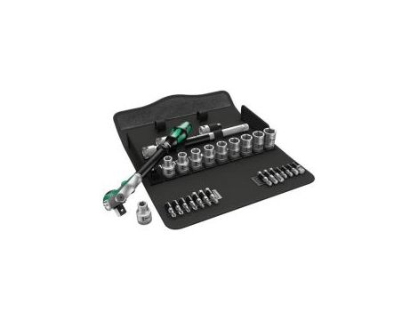 Wera - 8100 SC 6 Grzechotka Zyklop Speed 1/2' w zestawie metrycznym, 28 części - 05004076001