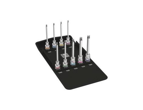 Wera - 8767 C TORX® HF 3 Zestaw kluczy nasadowych Zyklop 1/2' TORX® HF z funkcją przytrzymywania, 9 części - 05004212001