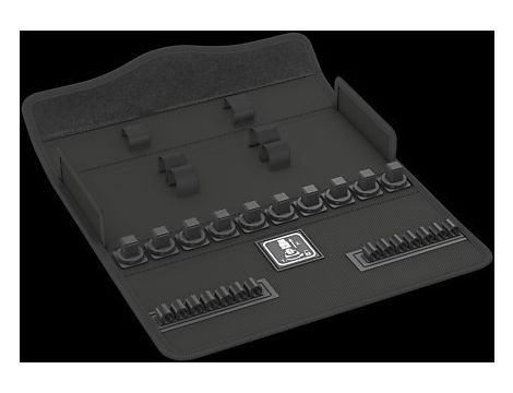 Wera - Pudełko tekstylne 9497 Zyklop Metal Push 1/2', bez wyposażenia - 05136543001