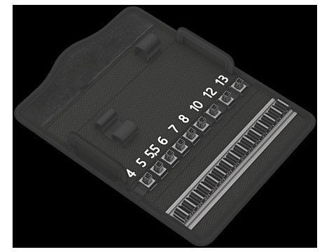 Wera - 9417 Etui tekstylnym Kraftform Kompakt Zyklop Mini 2, bez wyposażenia - 05136466001