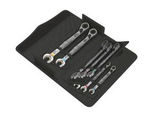 Wera - Zestaw kluczy płasko-oczkowych z grzechotką 6001 Joker Switch 8 Imperial Set 1, calowy, 8 części - 05020093001