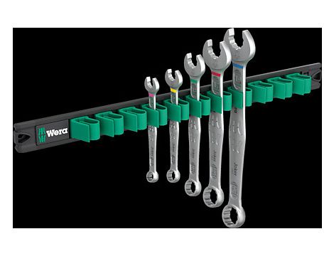 Wera - Listwa magnetyczna 9641 z zestawem kluczy płasko-oczkowych 6003 Joker 2, 5 części - 05020234001