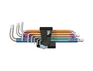 Wera - 3950/9 Hex-Plus Multicolour Stainless 1 Zestaw kluczy trzpieniowych ze stali nierdzewnej, metrycznych, 9 części - 05022669001
