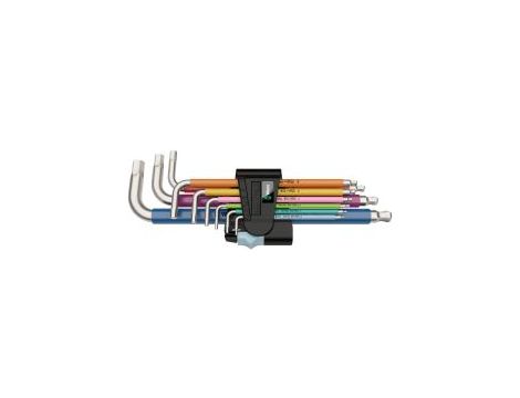 Wera - 3950/9 Hex-Plus Multicolour Stainless 1 Zestaw kluczy trzpieniowych ze stali nierdzewnej, metrycznych, 9 części - 05022669001