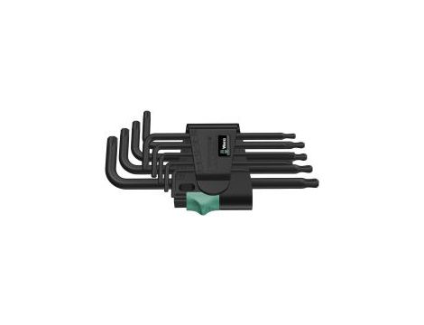 Wera - 967/9 TX 1 Zestaw kluczy trzpieniowych TORX®, BlackLaser, 9 części - 05024242001 op.= 10 szt.
