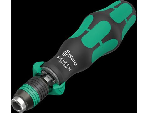 Wera - Rękojeść z uchwytem do bitów 838 RA-R M, z funkcją grzechotki, 1/4' - 05051493001