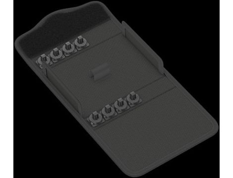 Wera - Pudełko tekstylne 9469 na narzędzia Kraftform Kompakt 400 RA, z miejscem na 9 narzędzi, puste - 05136409001