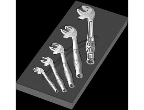 Wera - Wkładka piankowa 9732 zestaw kluczy Joker 6004, Set 1, 5 części - 05150122001