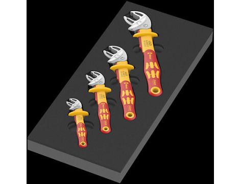 Wera - Wkładka piankowa 9734 Joker VDE 6004, Set 1, 4 części - 05150124001