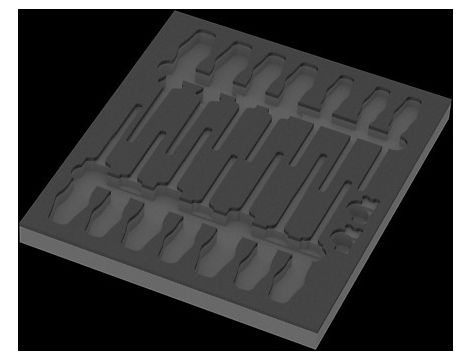 Wera - Wkładka piankowa 9811 z wkrętakami VDE, Set 1, pusta - 05137311001