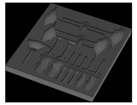Wera - Wkładka piankowa 9813 z wkrętakami do śrub i wkrętów z gniazdem sześciokątnym, Set 1, pusta - 05137313001