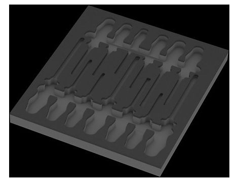 Wera - Wkładka piankowa 9814 zestaw wkrętaków do pobijania Set 1, bez narzędzi - 05137314001
