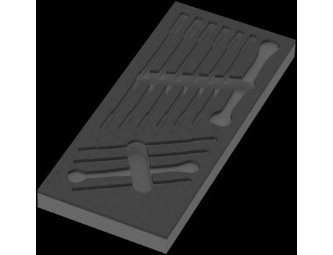 Wera - Wkładka piankowa 9830 6000 Joker, Set 1, pusta - 05137330001