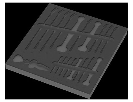 Wera - Wkładka piankowa 9831 6003 Joker, Set 1, pusta - 05137331001