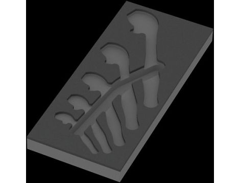 Wera - Wkładka piankowa 9832 6004 Joker, Set 1, pusta - 05137332001