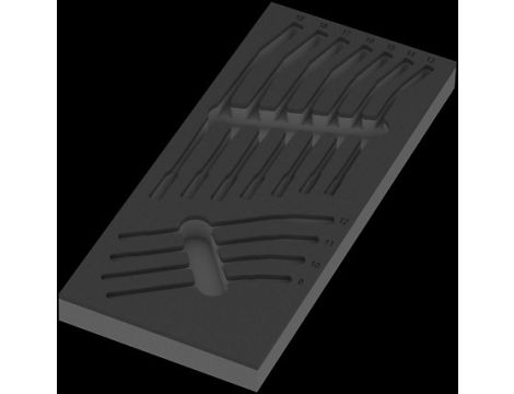 Wera - Wkładka piankowa 9833 zestaw kluczy Joker Switch 6001 Set 1, bez narzędzi - 05137333001