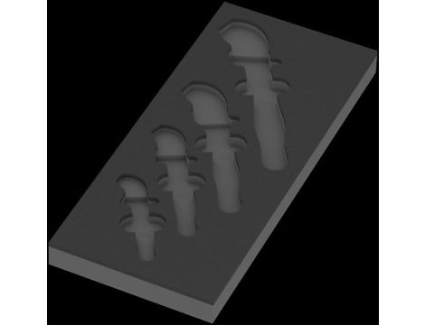 Wera - Wkładka piankowa 9834 zestaw kluczy Joker VDE 6004 Set 1, bez narzędzi - 05137334001