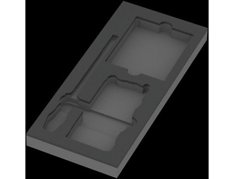 Wera - Wkładka piankowa 9850 Kraftform Kompakt i Tool-Check PLUS, Set 1, pusta - 05137350001