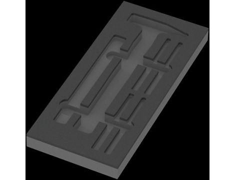 Wera - Wkładka piankowa 9882 z narzędziami do pobijania, Set 1, pusta - 05137382001