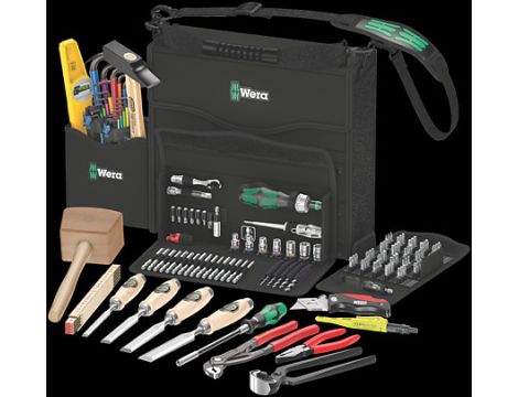 Wera - Zestaw narzędzi dla profesjonalistów zajmujących obróbką drewna Wera 2go H 1, 134 części - 05134011001