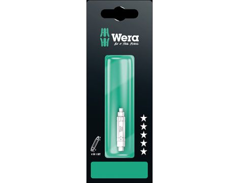 Wera - Bit 1 '4 w 1' 9506 SB, na blistrze, 3; 4; 5; 6 x 37 mm - 05073201001