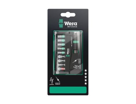 Wera - Bit-Check 10 BiTorsion 3 SB, na blistrze, 10 części - 05073418001
