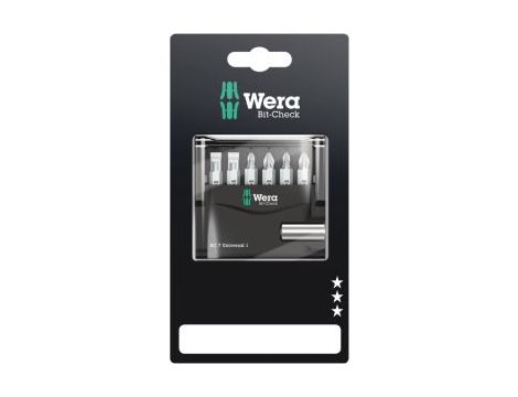 Wera - Bit-Check 7 Universal 1 SB, na blistrze, 7 części - 05073406001