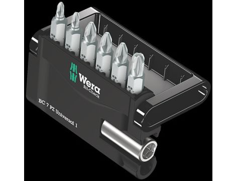 Wera - Bit-Check 7 PZ Universal 1, 7 części - 05056296001