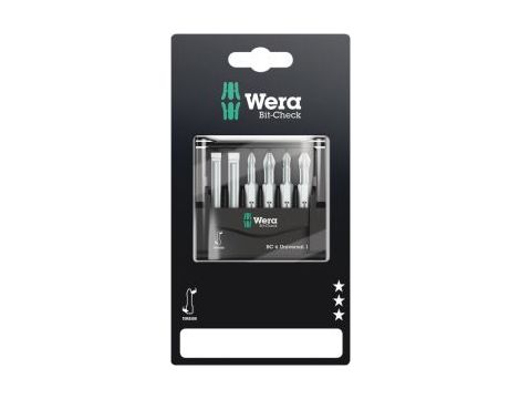Wera - Bit-Check 6 Universal 1 SB, na blistrze, 6 części - 05073635001