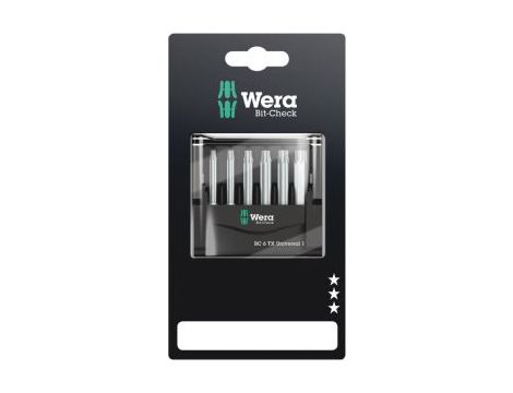 Wera - Bit-Check 6 TX Universal 1 SB, na blistrze, 6 części - 05073637001