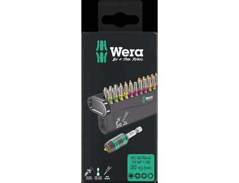 Wera - Bit-Check 30 Wood TX HF 1 SB, 30 części - 05057437001