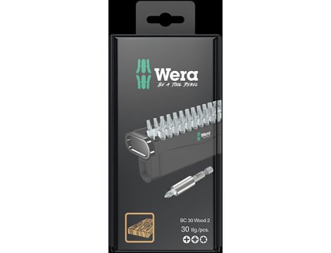 Wera - Zestaw Bit-Check 30 Wood 2 SB, 30 części - 05057438001