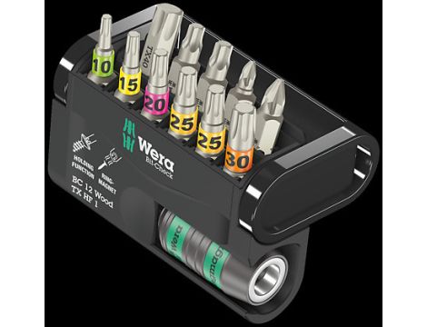 Wera - Bit-Check 12 Wood TX HF 1, 12 części - 05057435001