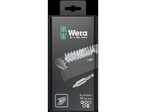 Wera - Zestaw Bit-Check 30 Metal 1 SB, 30 części - 05057440001