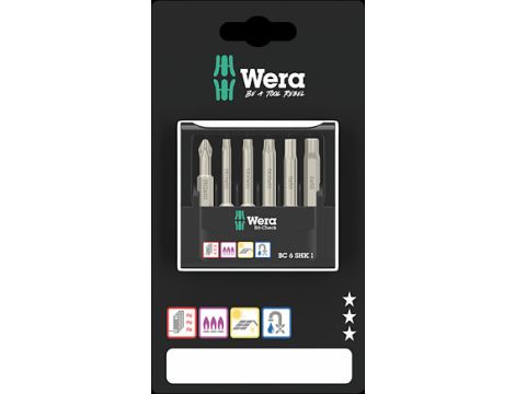 Wera - Zestaw Bit-Check 6 SHK 1 SB, 6 części - 05073631001
