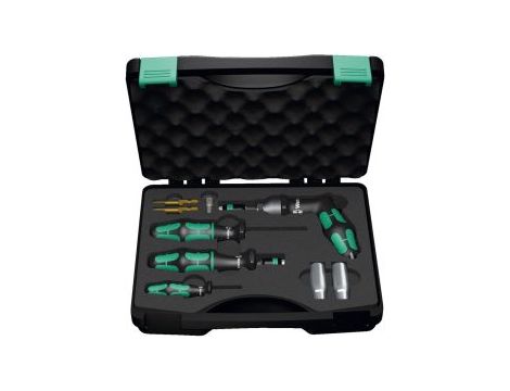 Wera - 7443/61/9 Zestaw do mocowania czujników ciśnienia w kołach samochodów, 9 części - 05074745001