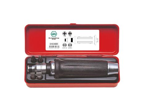 Wiha - wkrętak udarowy, zestaw mieszany płaski, Phillips 6-cz, czworokąt 1/2"  - 32573