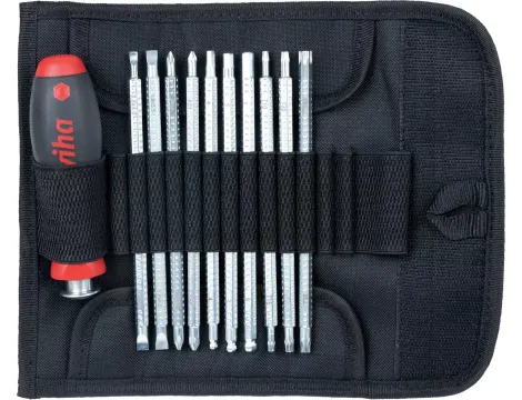 Wiha - wkrętak z trzonami wymiennymi zestaw SYSTEM 6 mieszany 11-cz.  - 03591