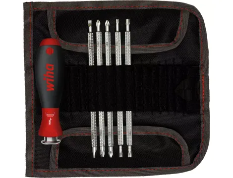 Wiha - wkrętak z trzonami wymiennymi zestaw SYSTEM 6 mieszany 6-cz.  - 32298