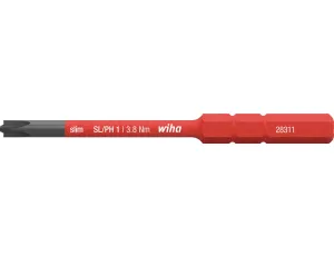 Wiha - bit slimBit electric PlusMinus/Phillips  SL/PH1 x 75 mm - 34587