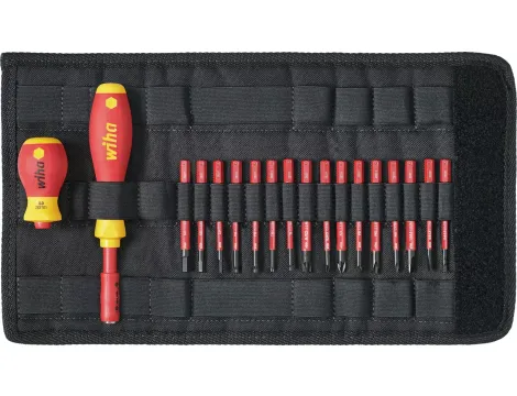Wiha - wkrętak slimVario® i zestaw slimB mieszany, 18-cz. w torbie  - 41231